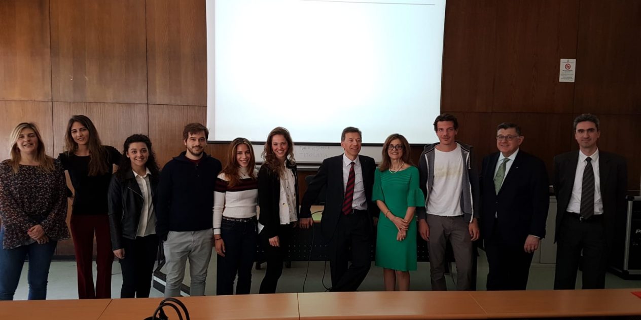 Celso & Anita Boscariol presenting at the University of Milan School of Law