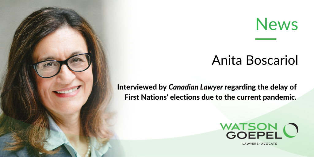 Anita Boscariol - Interview by Canadian Lawyer