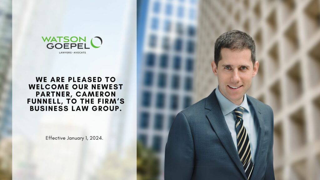 new partner announcement cameron funnell
