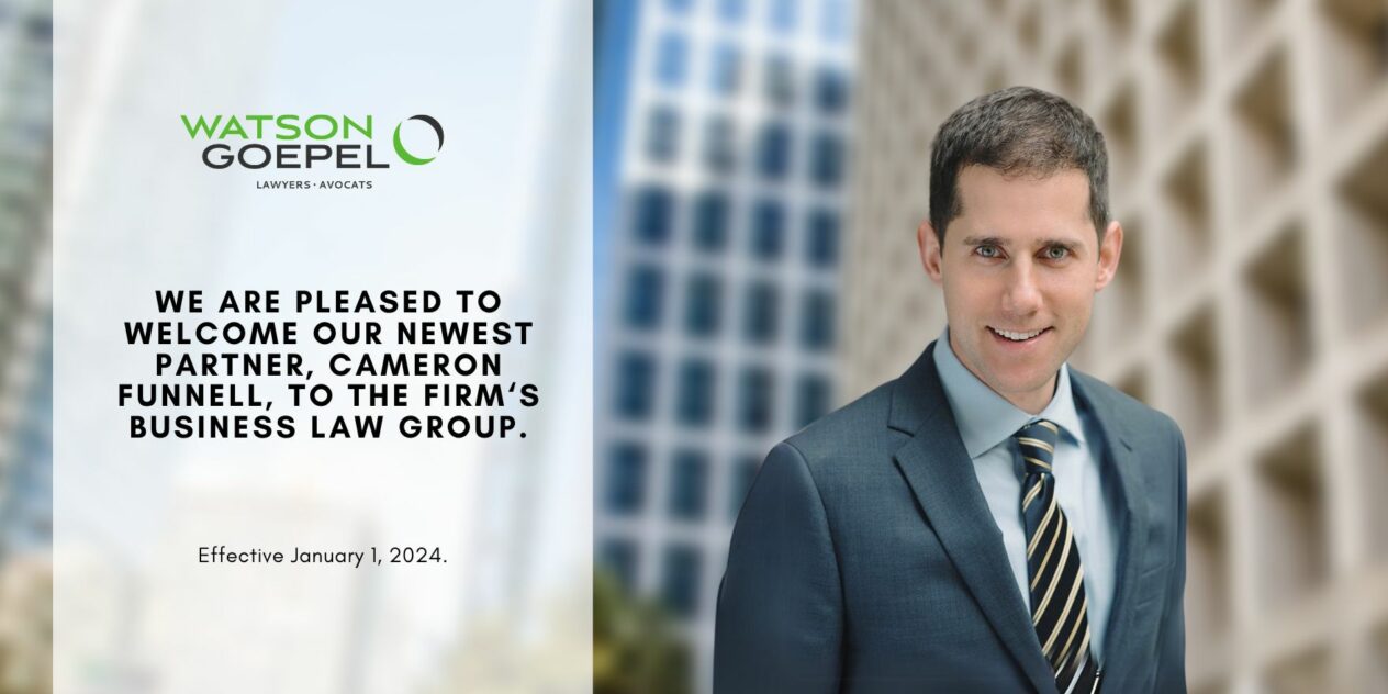 new partner announcement cameron funnell