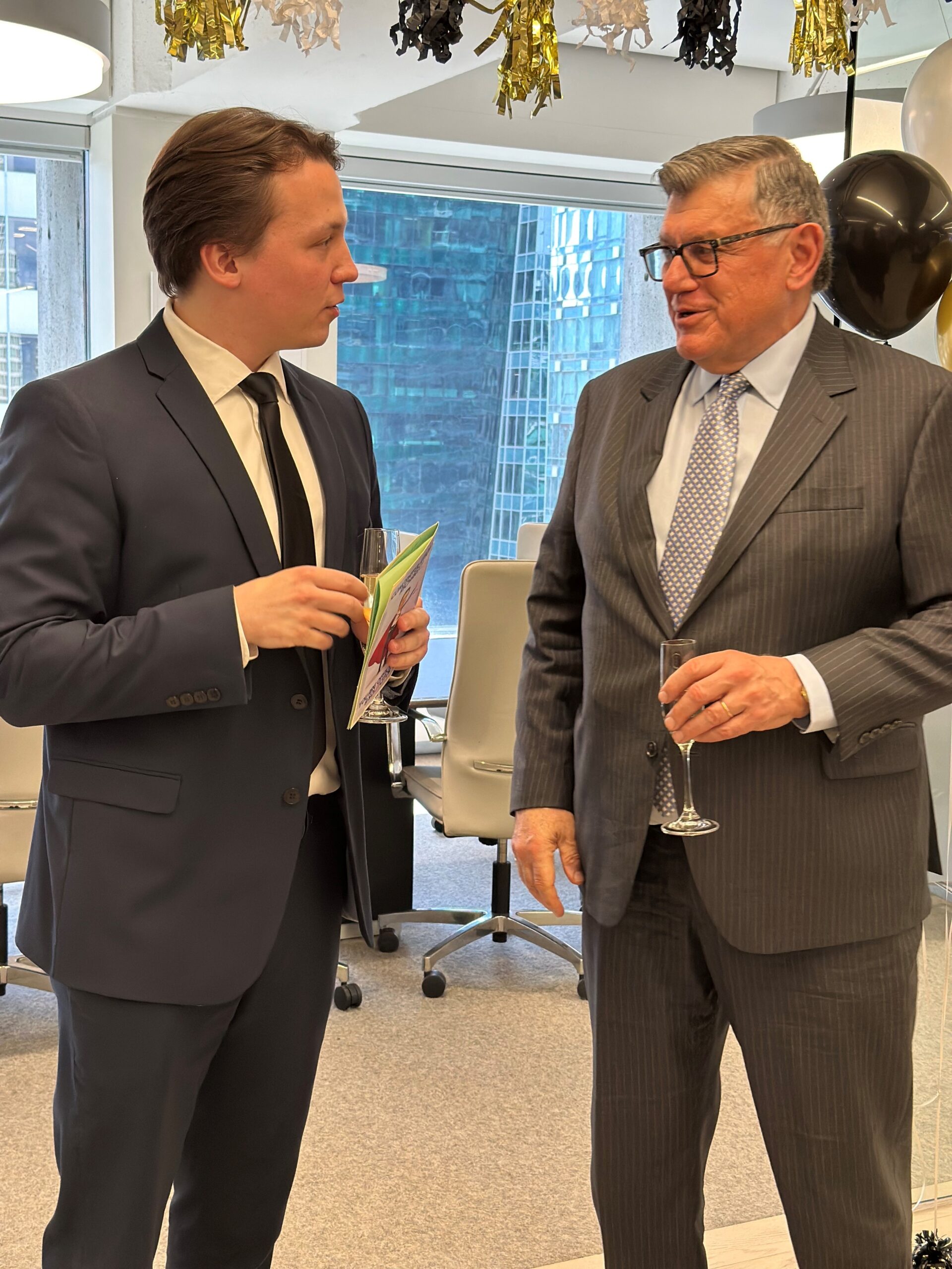 Celso and Richard celebrating at the Bar ceremony